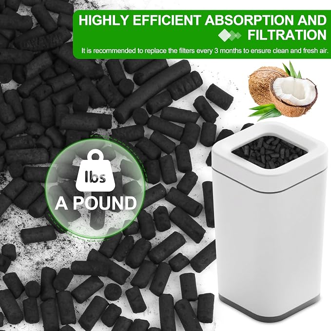 Charcoal Refills for Lomi Kitchen Composter 1 Pounds Activated Charcoal Odor - Image 2