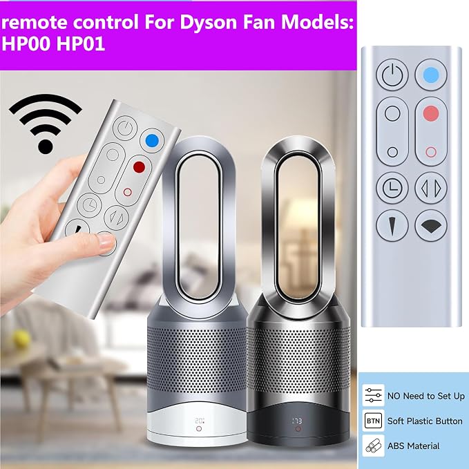 Genuine Remote Control for HP00 HP01 Hot+Cool Fan Air Purifier, Compatible - Image 8