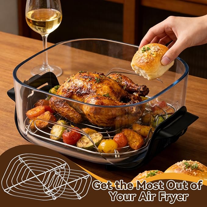 2PCS Crisper Stainless Steel Rack Compatible - Image 7