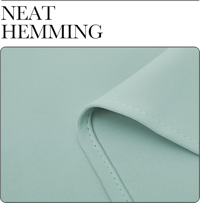 NICETOWN Blackout Curtain Panels for Bedroom, 2 Panels, W70 x L95-inch, Aqua, Thermal Insulated Grommet Top Blackout Draperies and Drapes for Basement