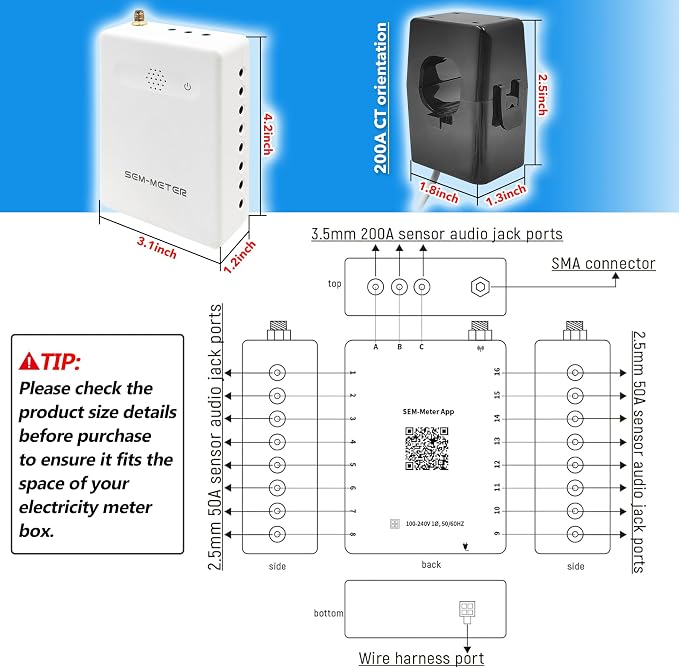 Smart Home Energy Monitor, Measure Power Usage in Real-Time, History - Image 8
