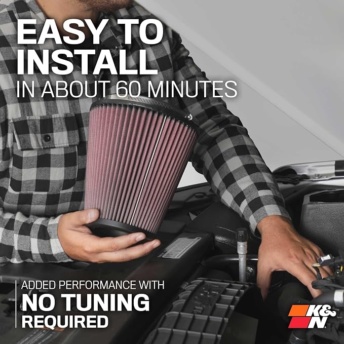 K&N Cold Air Intake System: High-Flow Air Filter, Increase Performance & - Image 8