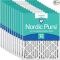 Nordic Pure 14x20x2 Pleated MERV 14 Air Filters 12 Pack by NordicPure