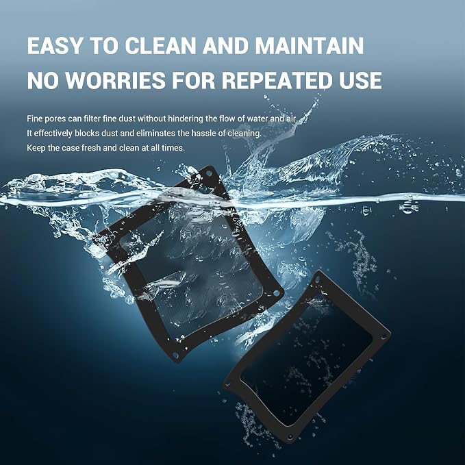 Dust Filter PC 90mm for Computer Cooler/PSU/Routers Nylon 80 Mesh, Magnetic - Image 7