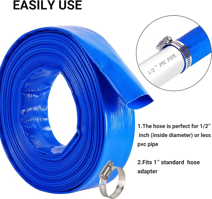 1" x 100 FT Pool Backwash Hose, - Image 5