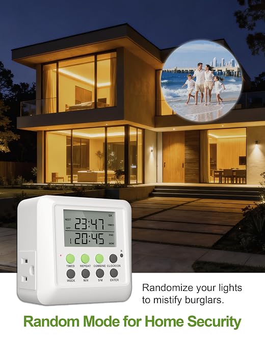 NOVKIT 3-in-1 Dual Outlet Timer Plug - Image 7