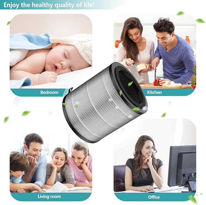 JF100 Replacement Filter, 3-in-1 Pre-Filter, HEPA and Activated Carbon - Image 6