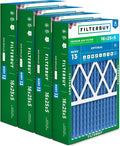 Filterbuy 16x25x5 Air Filter MERV 13 Optimal Smoke & Allergy Defense, Pleated by Filterbuy