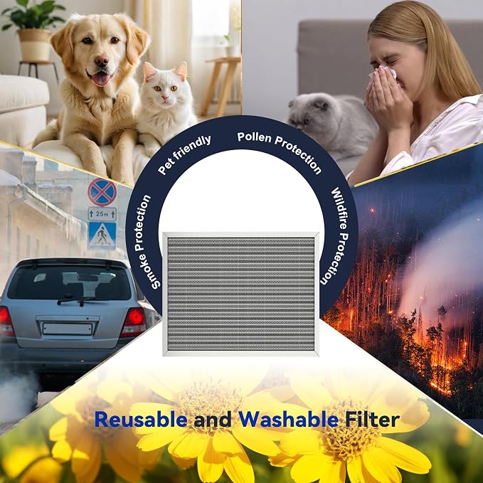 20x25x1 Reusable Air Filter, Electrostatic, Washable Lasts a Lifetime, Breathe - Image 7