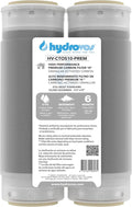 HYDROVOS Premium GAC Water Filter 10" x 2.5", Granular Activated Carbon by Hydrovos
