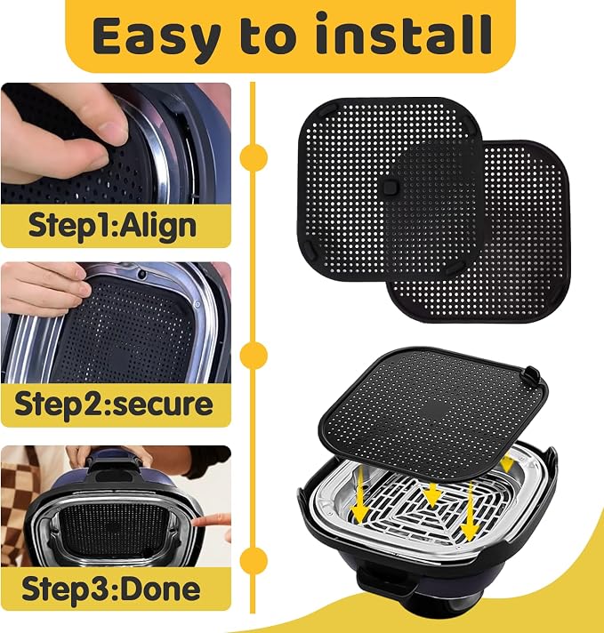 2 PCS Updated Heat Resistant Splatter Screen Compatible - Image 5