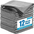 Microfiber Cleaning Cloth, 12 Pack by Tekswip