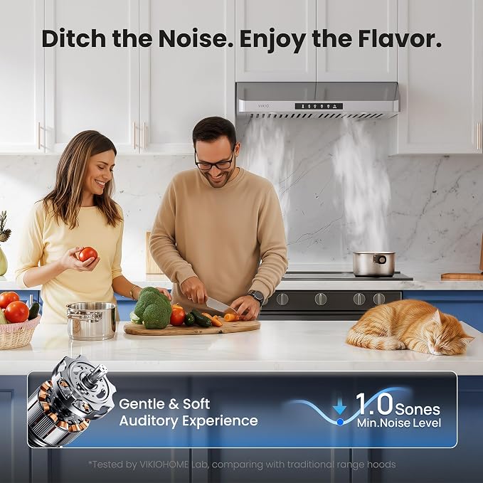Range Hood 42 Inch Under Cabinet, 980CFM Fast Venting Ducted, Kitchen Hood - Image 5