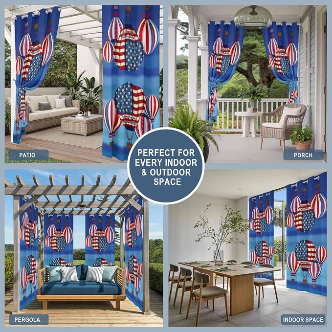 Independence Day Waterproof Outdoor Curtains - Image 5