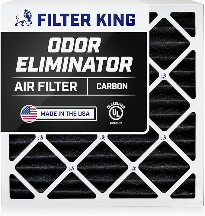 Filter King 19.25x21.25x1 Air Filter | 4-PACK | Carbon MERV 8 HVAC Pleated A/C by FilterKing