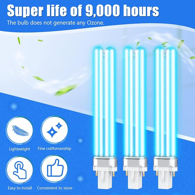 UV UV-C Light Bulbs 9W G23 Base Replacement Bulb - Image 4