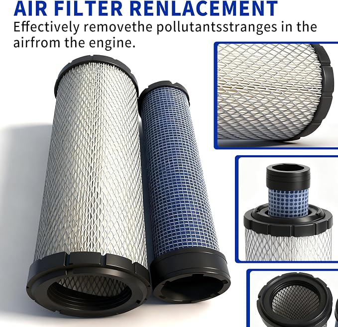 Air Filters Set for Donaldson P828889-P829333 Caterpillar Cat Backhoe 110-6326 - Image 6