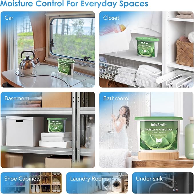 Moisture Absorbers, Fast Acting Fresh Scent Humidity Absorber & Odor Eliminator - Image 8