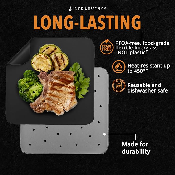 Air Fryer Reusable Liners for Cosori TurboBlaze 6QT Non Stick Perforated Liner - Image 2