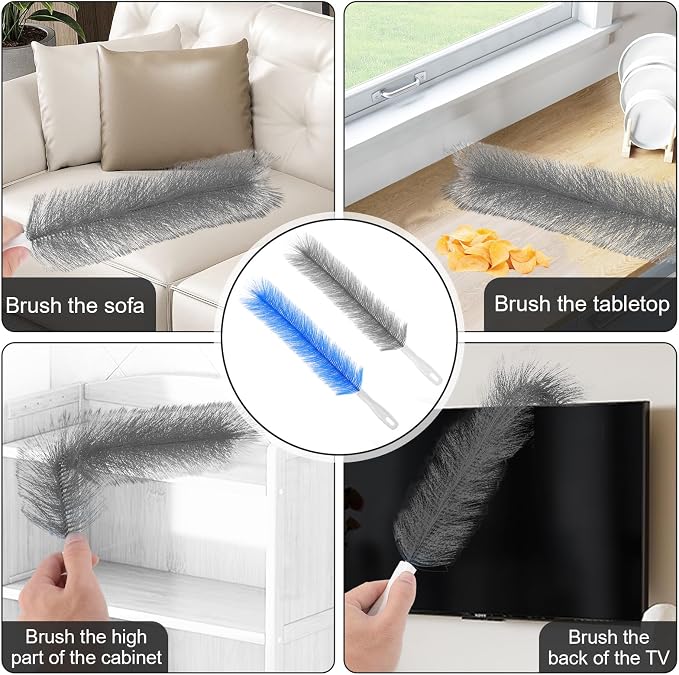 Yuanchu 2 Pcs Fan Cleaner Brushes, Bendable Fan Cleaning Brush Cobweb Duster - Image 7