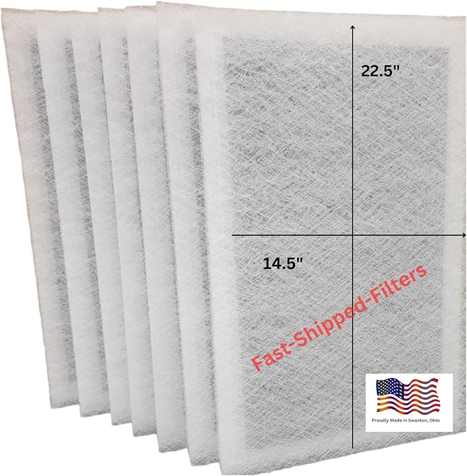 Fast-Shipped-Filters 7 Pack 16x25 Replacement Filters Pads Designed to Fit by Unknown