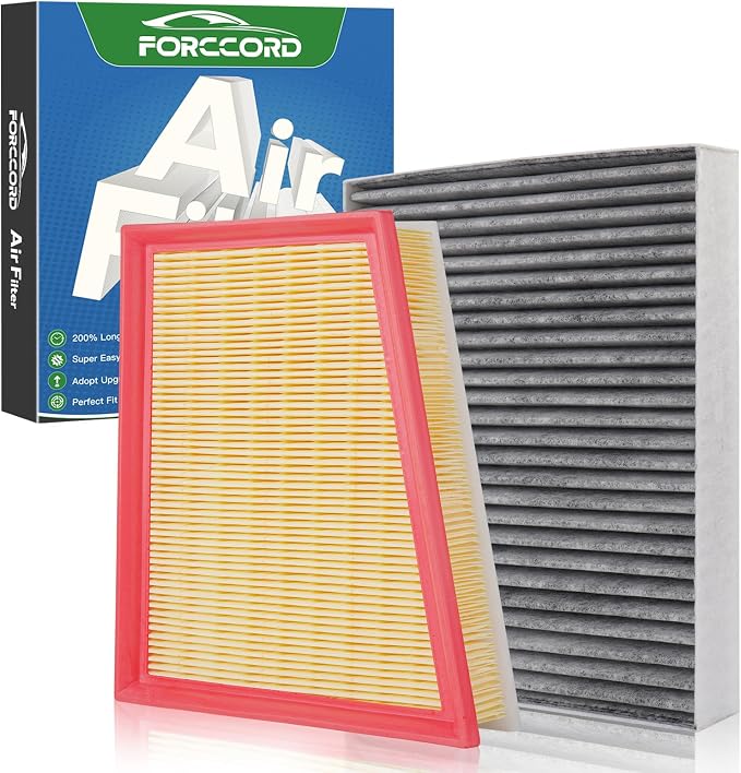 Engine & Cabin Air Filter Fit for 2024-2026 Chevrolet Chevy Trax, 2021-2026 by Forccord