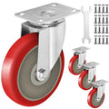 5 Inch Heavy Duty Casters Set of 4, Scratch Resistant & 360 Degree Rotatable by Castrek