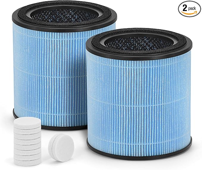 2-Pack AP0601 True HEPA Replacement Filter, Compatible by Nisreen