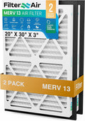Filter X Air-20x30x3 MERV 13 Pleated Air filters by FilterXAir