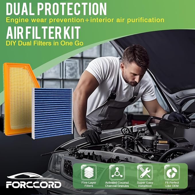 Cabin & Engine Air Filter Fit for 2022-2025 Jeep Grand Cherokee, 2021-2025 - Image 2