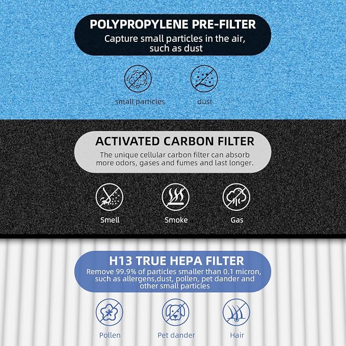 2 Pack HSP002 True HEPA Filter Replacements - Image 2