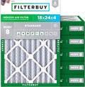 Filterbuy 18x24x4 Air Filter MERV 8 Essential Dust & Allergy Defense, by Filterbuy