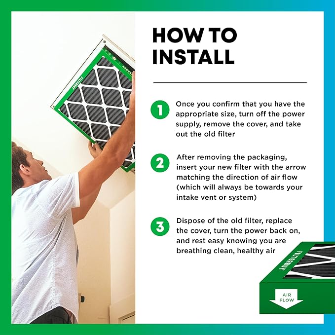 Filterbuy 18x24x1 Air Filter MERV 10 Odor & Allergy Defense - Image 5