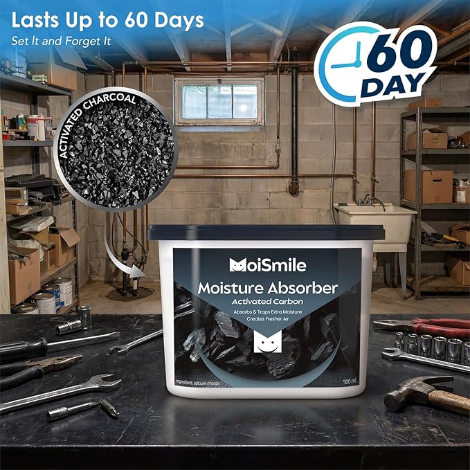 Moisture Absorbers with Activated Charcoal, Humidity Control & Air Deodorizing - Image 3