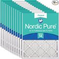 Nordic Pure 16x20x1 Pleated MERV 14 Air Filters 12 Pack by NordicPure