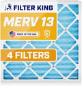 Filter King 16.5x21.5x1 Air Filter | 4-PACK | MERV 13 HVAC Pleated A/C Furnace by FilterKing
