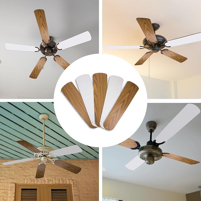 OHLECTRIC 5Pcs 16 ½" Ceiling Fan Blades - Image 7
