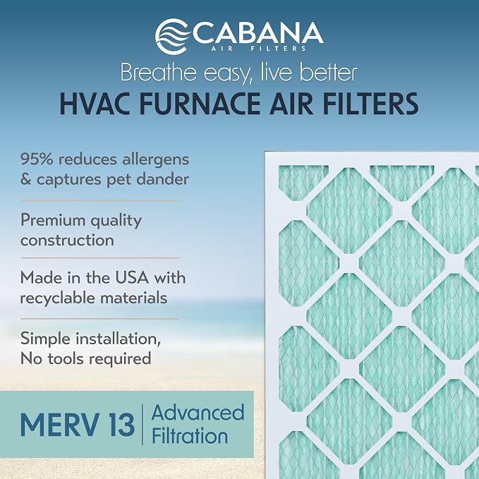 Cabana Filters 6-Pack 18x30x1 MERV 13 AC Furnace Air Filter - Image 2