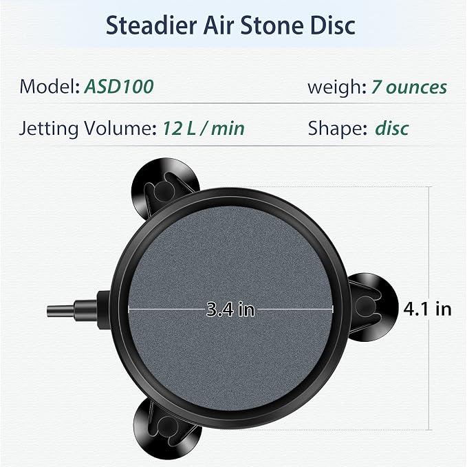 Pawfly Aquarium 4 Inch Air Stone Disc Bubble Diffuser Release Tool - Image 3