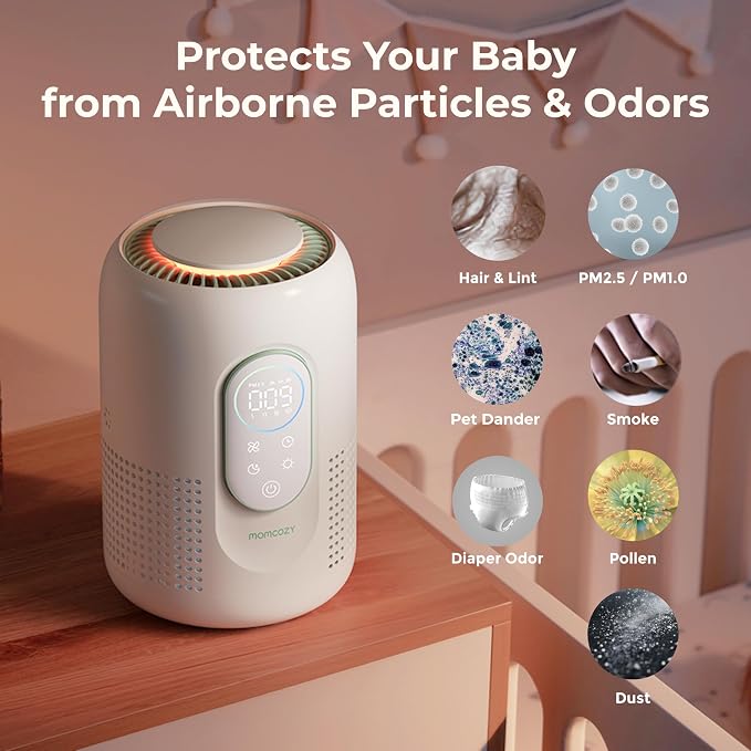 Momcozy Official Air Purifier Replacement Filter, 4-Filter System - Image 4