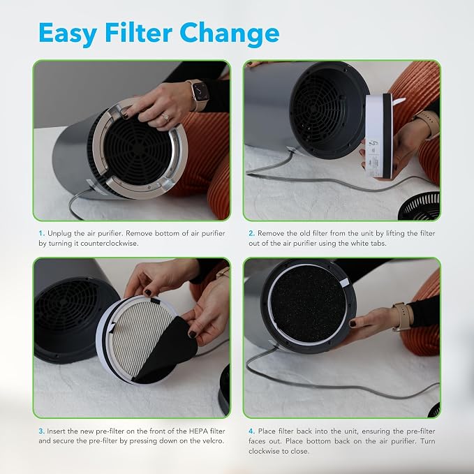 Hunter HP125 AirX EcoSilver HEPA Digital Air Purifier - Image 5