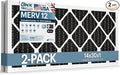BNX TruFilter 14x30x1 MERV 12 Odor Defense AC Furnace Air Filter by BNX
