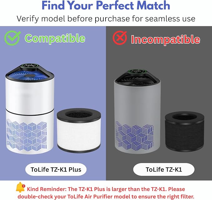 Nispira TZ-K1 Plus Replacement Filter Compatible - Image 4