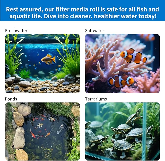 2" Thick Koi Pond Filter Pad, Pond Filter Media, Pond Filter Material White - Image 6