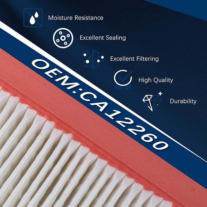 CA12260 Engine Air Filter for 2018-2024 Chevy Equinox, 2018-2024 GMC Terrain - Image 4