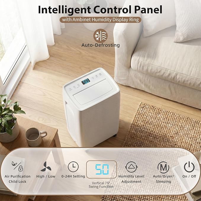 50Pints Dehumidifier with Drain Hose, 500 Sq.Ft Dehumidifier - Image 3
