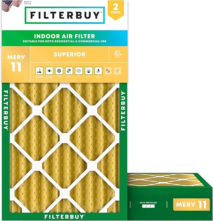Filterbuy 20x30x4 Air Filter MERV 11 Superior Pet & Allergy Defense, by Filterbuy