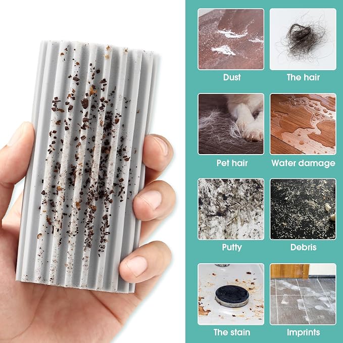 6 Pack Damp Dusting Sponge Duster, Reusable Household Cleaning Sponge Tool - Image 2