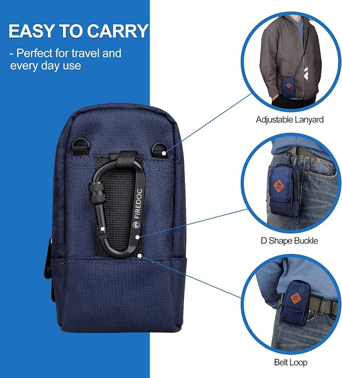 FIREDOG Smell Proof Bag, Odor Proof Pouch Carbon Lined Smell Proof Case - Image 5