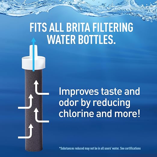 Brita Water Bottle Replacement Filters, Replaces 1, 800 Plastic Water Bottles a - Image 3